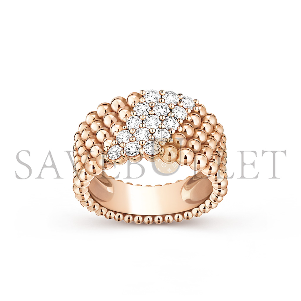 v*n cl*f arpels perlÉe Di*m*nds ring, 5 rows vcarp7uu00